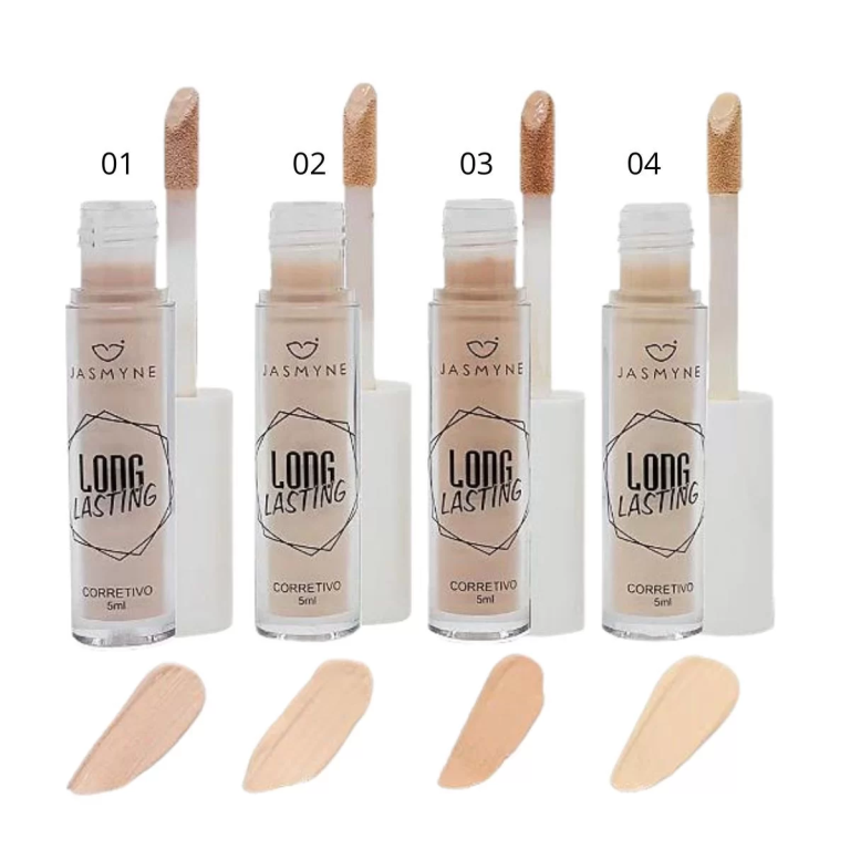 -CORRETIVO LIQUIDO LONG LASTING 1/2/3/4 JS8021-B JASMYNE