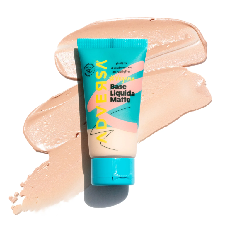BASE LIQUIDA MATTE VEGANA COR 050 CLARO ADVERSA
