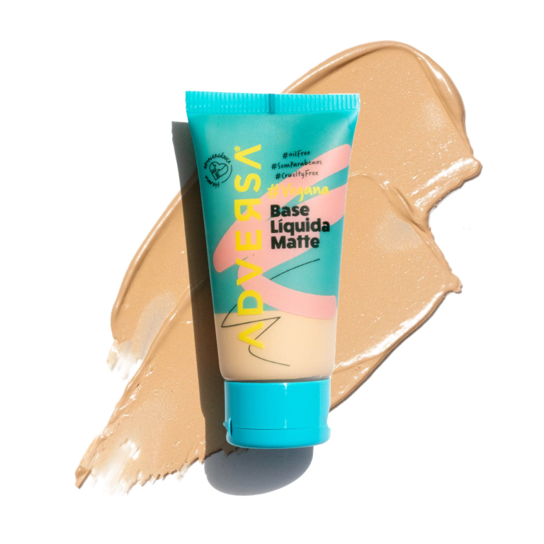 BASE LIQUIDA MATTE VEGANA COR 150 CLARO ADVERSA