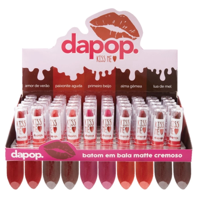 BATOM BASTAO BALA MATTE KISS ME CX C/50 DAPOP