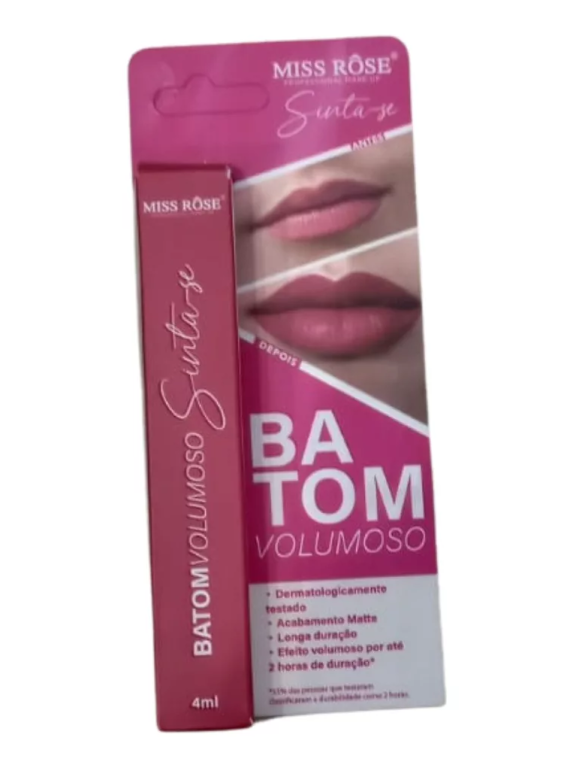 BATOM LIQUIDO MATTE VOLUMOSO COR 1 LIVIA 4ML MISS ROSE