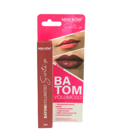 BATOM LIQUIDO MATTE VOLUMOSO COR 2 BRUNA 4ML MISS ROSE