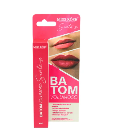BATOM LIQUIDO MATTE VOLUMOSO COR 4 GABRIELA 4ML MISS ROSE