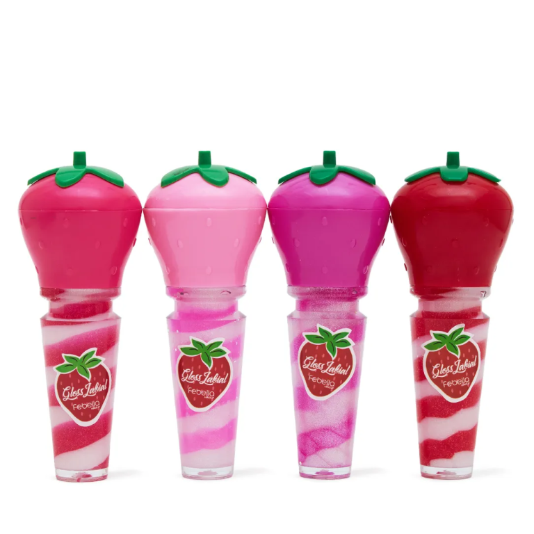 GLOSS LABIAL MORANGO 1/2/3/4 FEBELLA