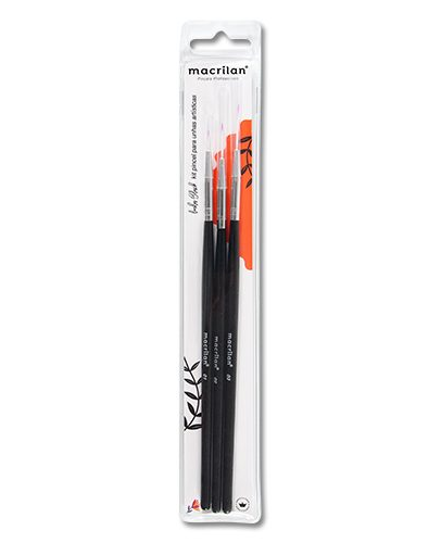 PINCEL DECORACAO UNHA KIT C/3 B708 MACRILAN