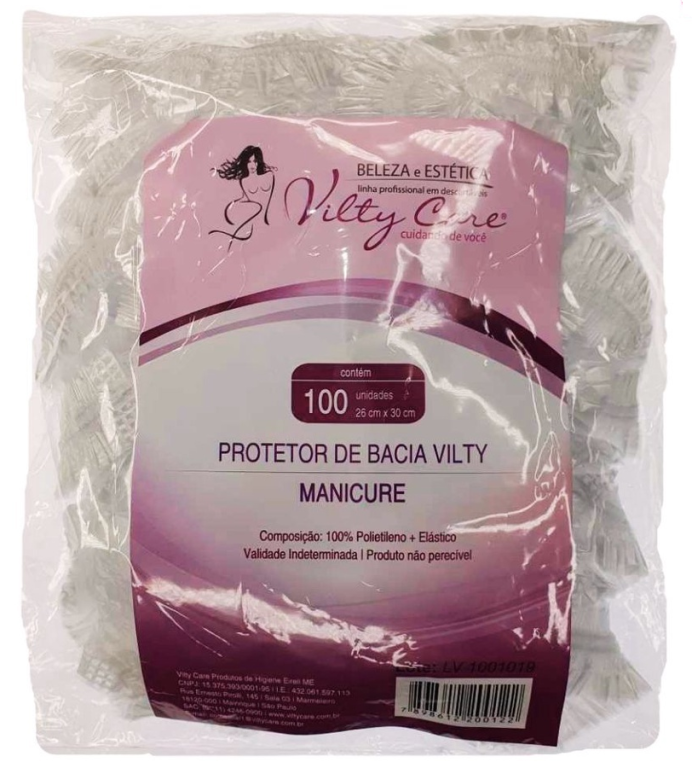 PROTETOR BACIA MANICURE C/100 VILTY CARE