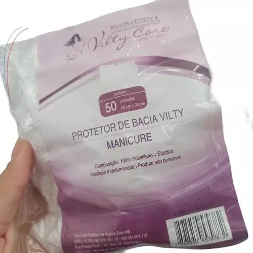 PROTETOR BACIA MANICURE C/50 VILTY CARE