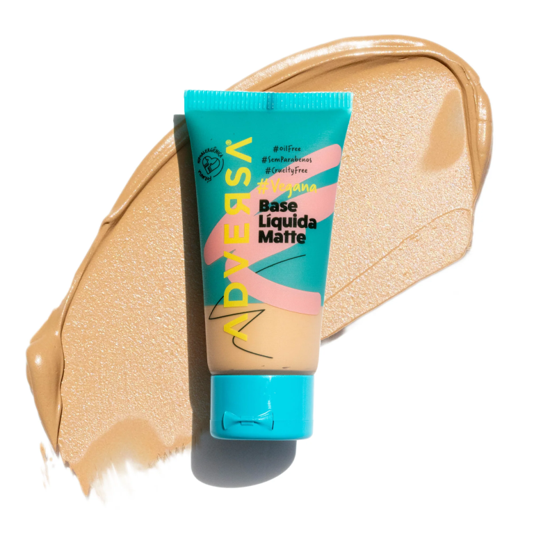 BASE LIQUIDA MATTE VEGANA COR 300 MEDIO CLARO ADVERSA