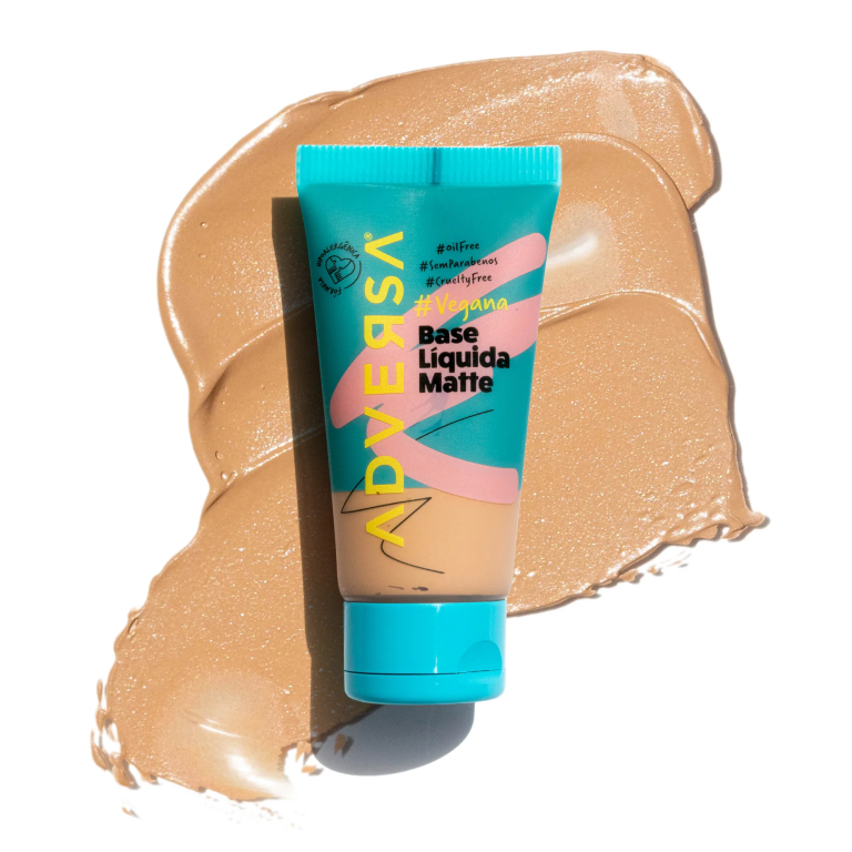 BASE LIQUIDA MATTE VEGANA COR 350 MEDIO ADVERSA