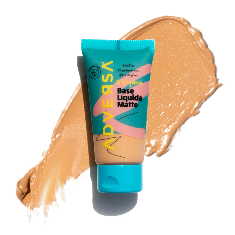 BASE LIQUIDA MATTE VEGANA COR 360 MEDIO ADVERSA