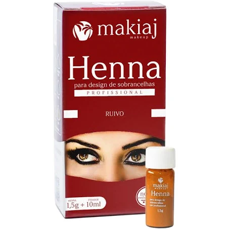 HENNA P/ SOBRANCELHAS RUIVO 1,5G MAKIAJ