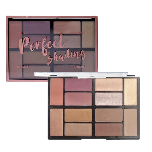 PALETA BLUSH+ILUM+BRONZER+CONTORNO HB-7220 RUBYROSE