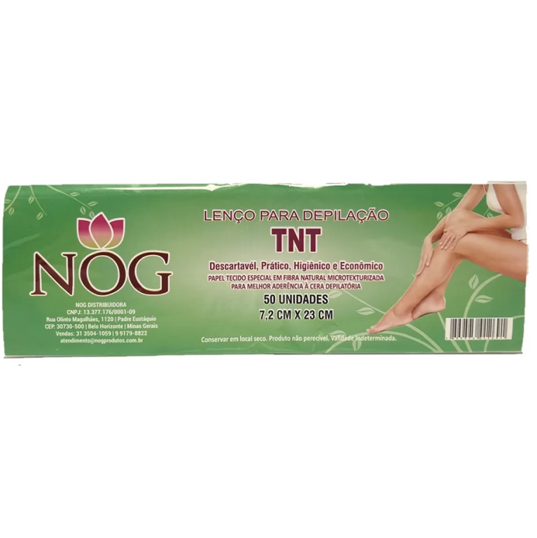 PAPEL P/ DEPILACAO TNT C/50 FOLHAS NOG