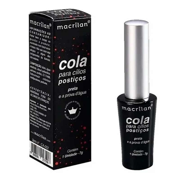 COLA PARA CILIOS PRETA MACRILAN