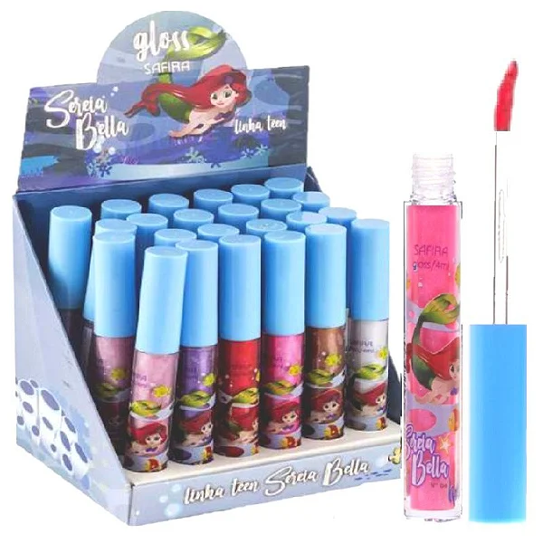 BRILHO LABIAL SEREIA BELLA C/24 SAFIRA TEEN