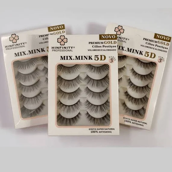 CILIO POSTICO 5D MIX MINK 045/050 5 PARES HINFINITY