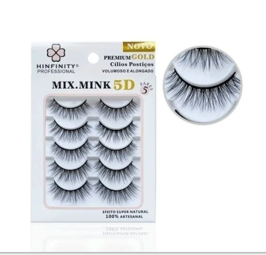 CILIO POSTICO 5D MIX MINK 107 5 PARES HINFINITY