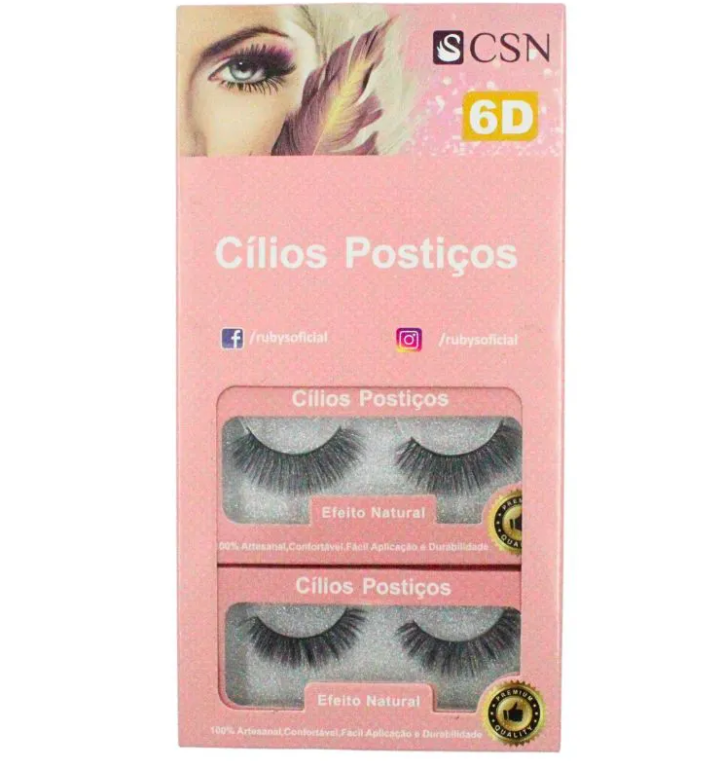 CILIO POSTICO 6D CC-6106 1 PAR CSN RUBYS