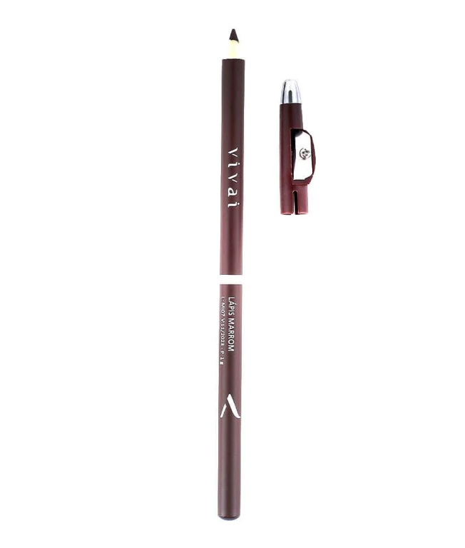 LAPIS MARRON C/ APONTADOR MARROM VIVAI
