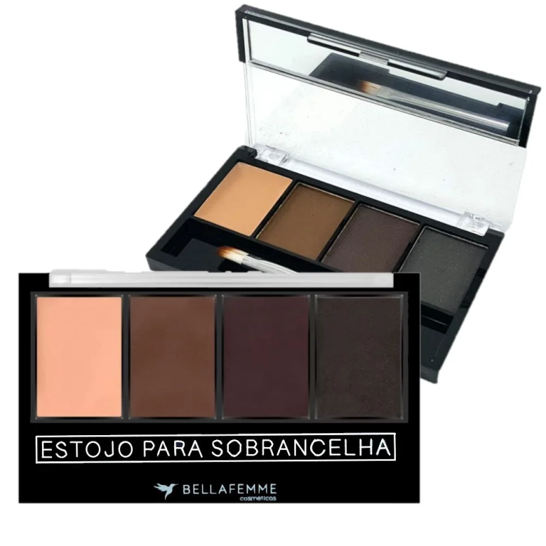 -SOMBRA P SOBRANCELHA C/ FIXADOR TRIO BF10122A BELLA FEMME