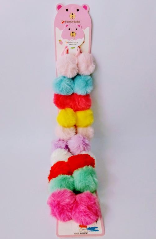 -RABICO POM POM C/2 CORES CART C/10 CHIC