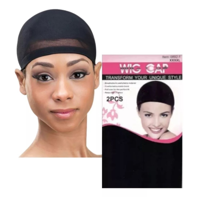 -TOUCA NERO PRETA C/2 PCT C/12 WIG CAP