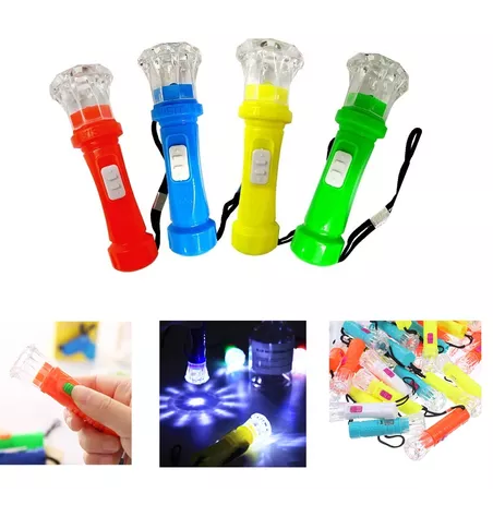 CHAVEIRO LANTERNA DE LED CORES C/12 FASHION ACCESSORY