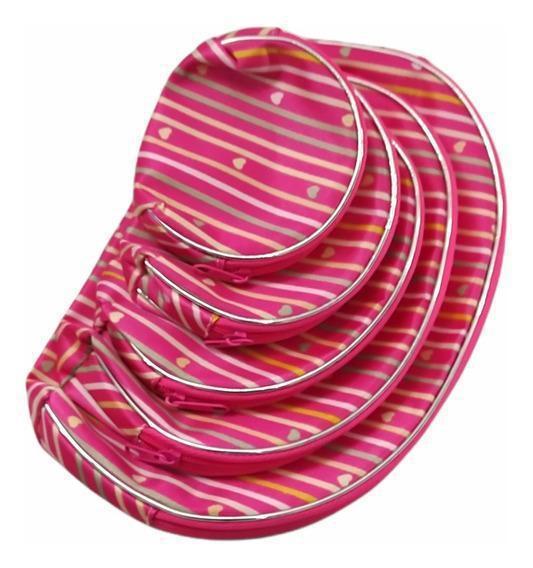 -NECESSAIRIE CONJ C/5 ESTAMPADA CHIC