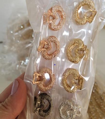 PIRANHA METAL PEQUENA OURO/PRATA/PRETA/ROSE PCT C/12 CHIC