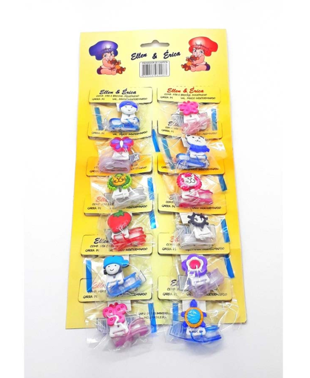 PRENDEDOR CHUPETA BOTON SILICONE C/12UN BABY LANY