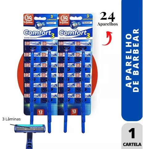 APARELHO BARBEAR COMFORT 3 C/24 REF 4105 SQ
