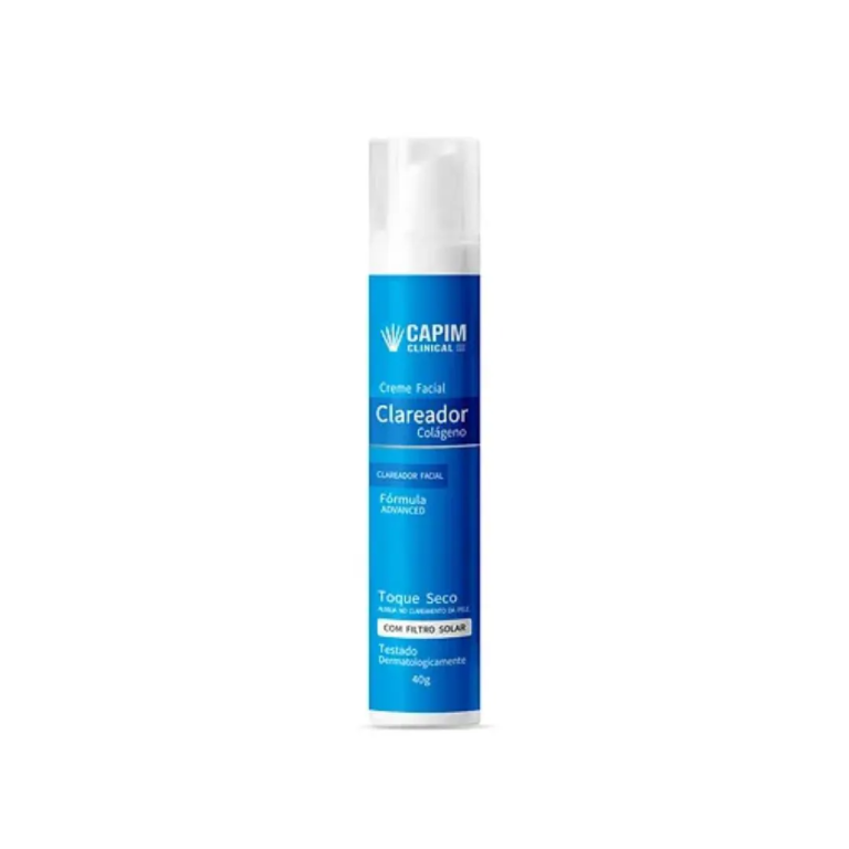 CREME FACIAL COLAGENO CLAREADOR 40G CAPIM LIMAO