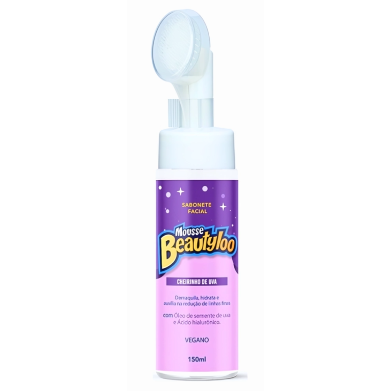 -MOUSSE DE LIMP FACIAL C/ ESCOVA 150ML BEAUTYLOO UVA FACE BT