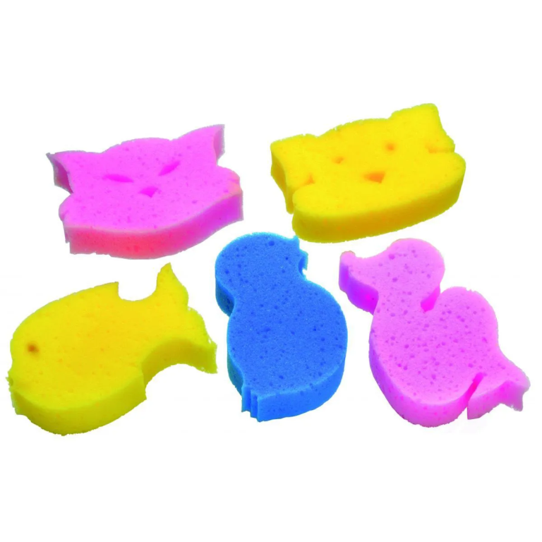 -ESPONJA DE BANHO INFANTIL FORMAS E CORES CHIC