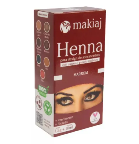 HENNA P/ SOBRANCELHAS MARROM 1,5G MAKIAJ