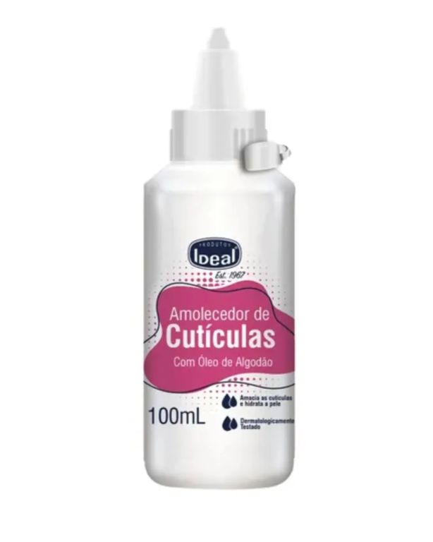 AMOLECEDOR DE CUTICULA C/ OLEO DE ALGODAO 100ML IDEAL