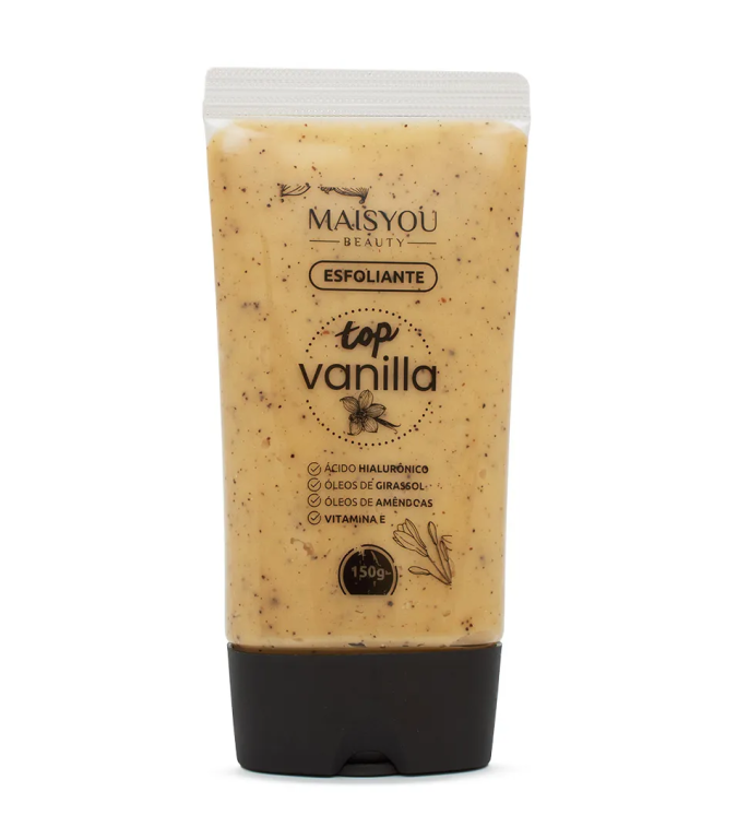 GEL ESFOLIANTE CORPO E ROSTO TOP VANILLA 150G MAIS YOU