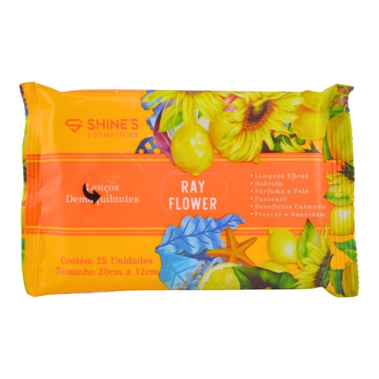 LENCO DEMAQUILANTE C/25 UNIDADES RAY FLOWER SHINES