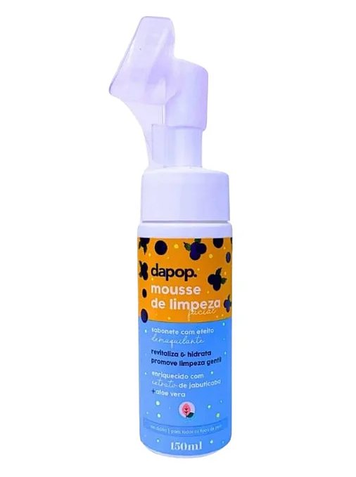 MOUSSE DE LIMPEZA FACIAL C/ ESCOVA 150ML JABUTICABA DAPOP