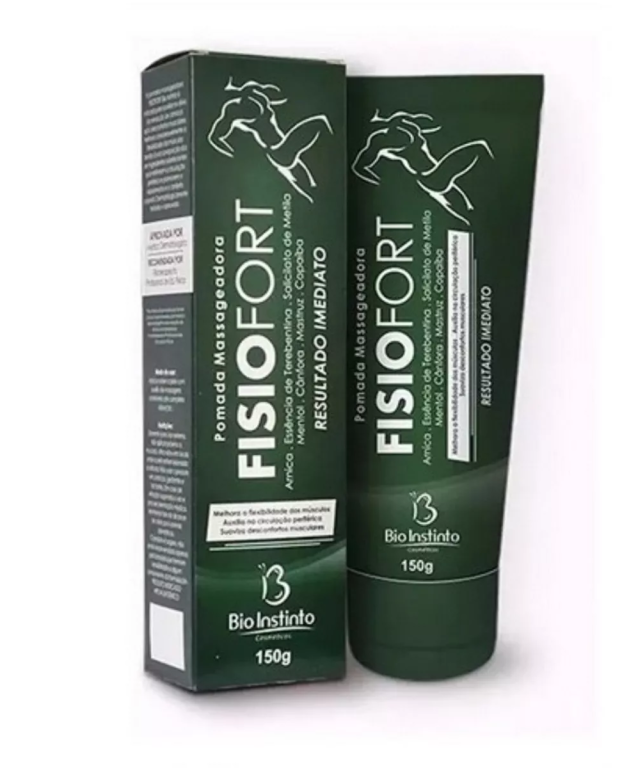 -POMADA MASSAGEADORA VERDE FISIOFORT 150G