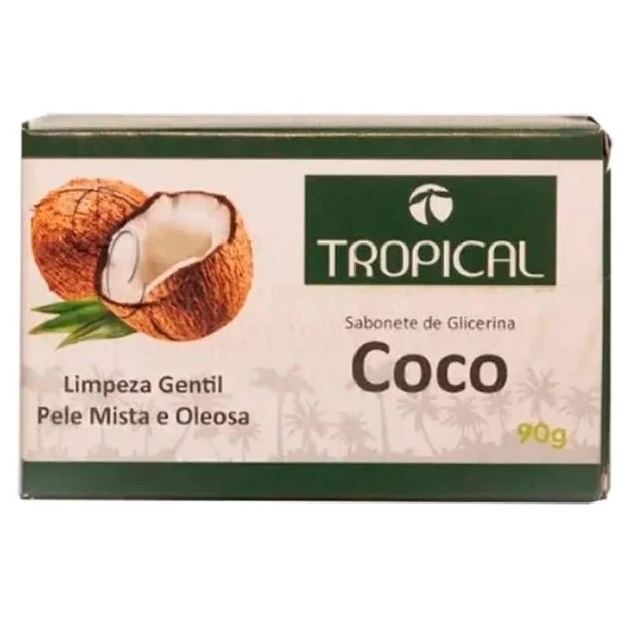 SABONETE COCO GLICERINADO 90G TROPICAL