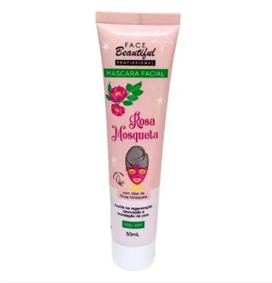 MASCARA FACIAL ROSA MOSQUETA PEEL OFF 50ML FACE BEAUTIFUL