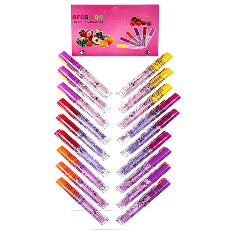BRILHO LABIAL SORTIDOS C/36 FRUTAS BFASHION