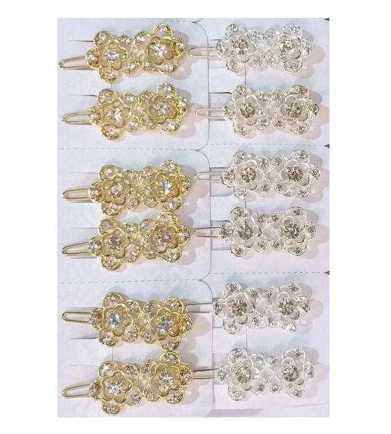GRAMPO LUXO OURO C/ STRASS C/2 CHIC