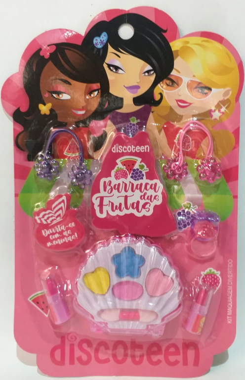 -KIT MAQUIAGEM INF BARRACA DAS FRUTAS HB103644-C DISCOTEEN