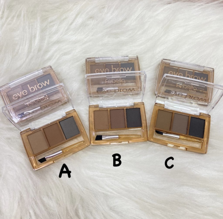 -SOMBRA P/ SOBRANCELHA TRIO EYE BROW A/B/C SS2024 FEBELLA