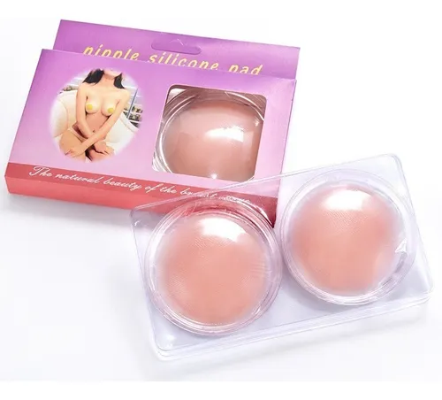 ADESIVO PROTETOR DE MAMILO REDONDO SILICONE 1 PAR NIPPLE PAD