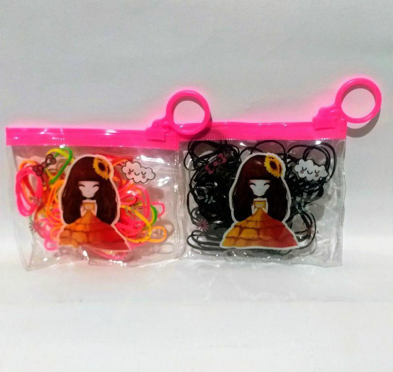 GOMINHA SILICONE BOLSINHA PRETA/COLORIDA MENINA LINDA