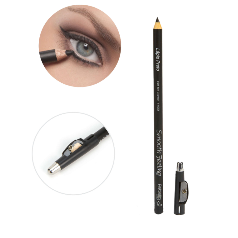 LAPIS C/ APONTADOR P/ OLHOS PRETO LO3022 FEBELLA