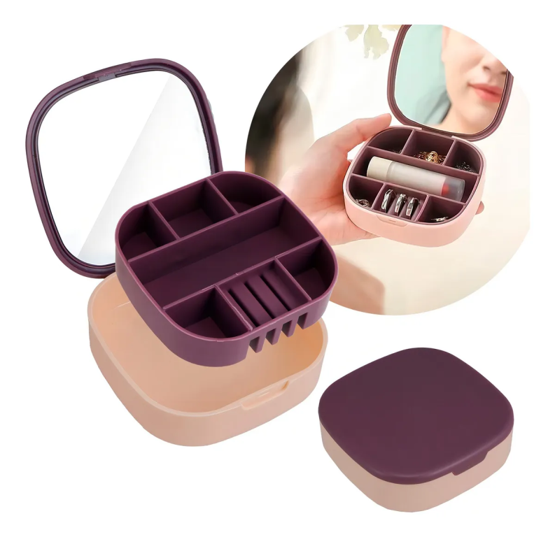 PORTA JOIA PORTATIL C/ ESPELHO LD-988 CHIC